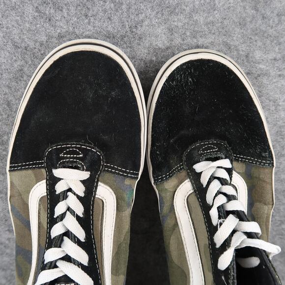 Vans Shoes Mens 11.5 Sneakers Old Skool Casual Skate Camo Black Lace Up Low - Picture 7 of 11